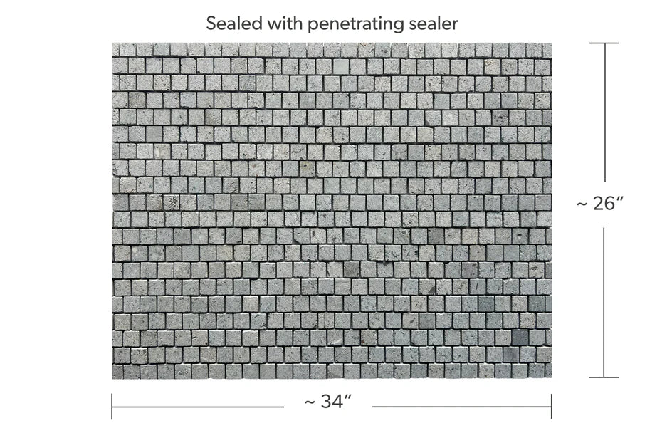 SUKABUMI SELECT 1.25x1.25 Honed Offset Mosaic