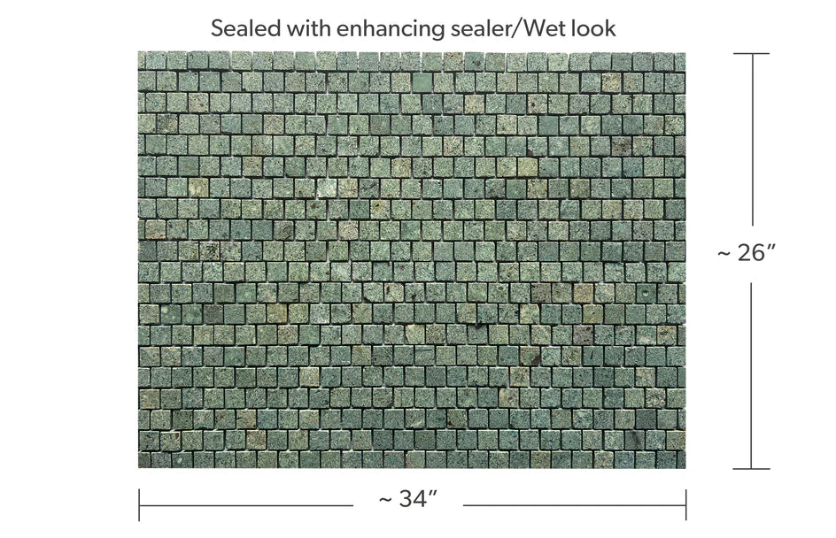 SUKABUMI SELECT 1.25x1.25 Honed Offset Mosaic
