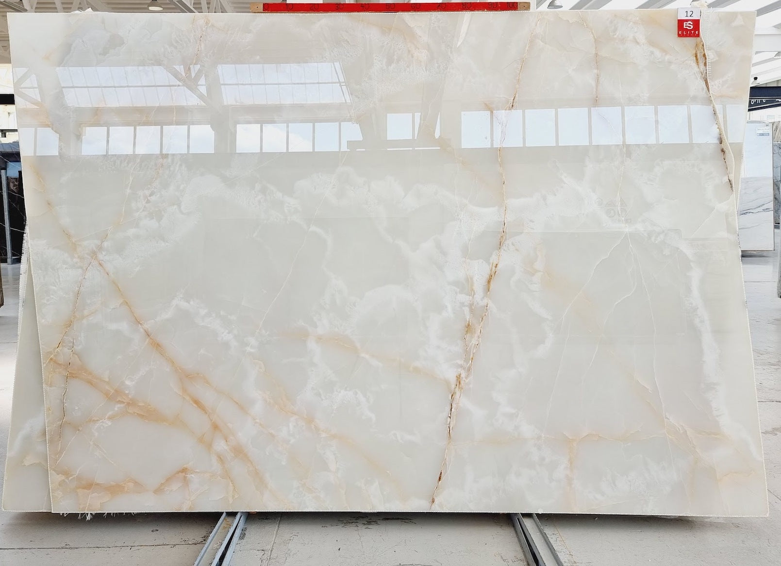 WHITE Onyx Polished Slab