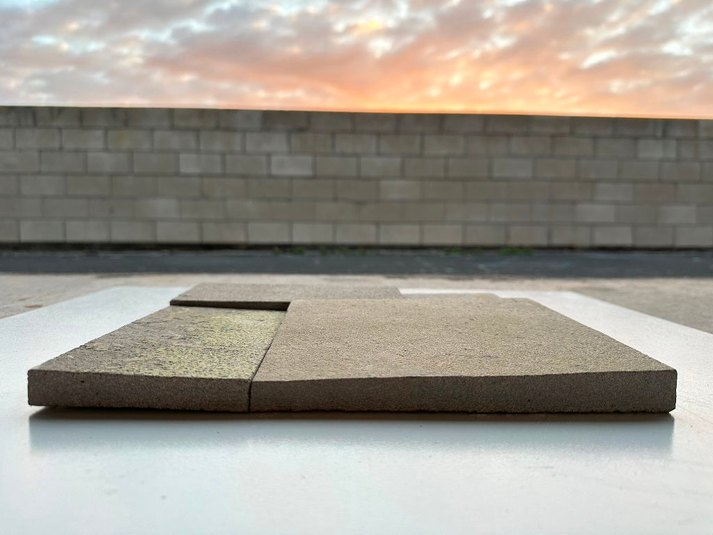 NAVARO VULCANO Basalt Split-face rectangles & squares, stacked glued Wall Veneer