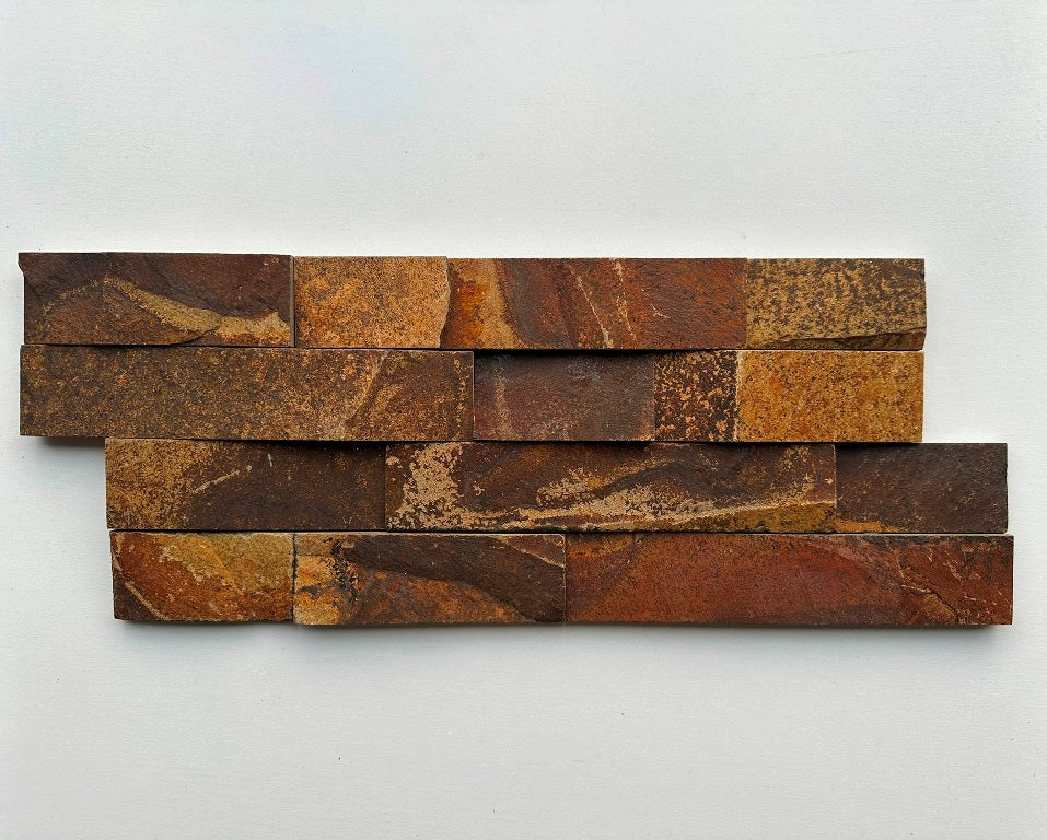SIERRA MULTICOLOR Basalt Split-face various lenghts rectangles, stacked glued, interlocking Wall Veneer
