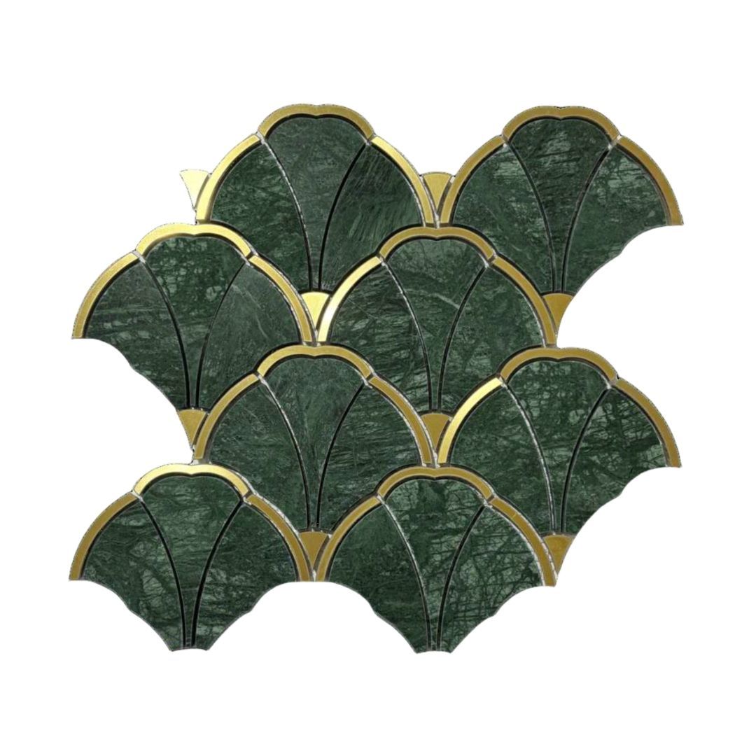 EMERALD, ARCUS SHELL FAN MOSAIC
