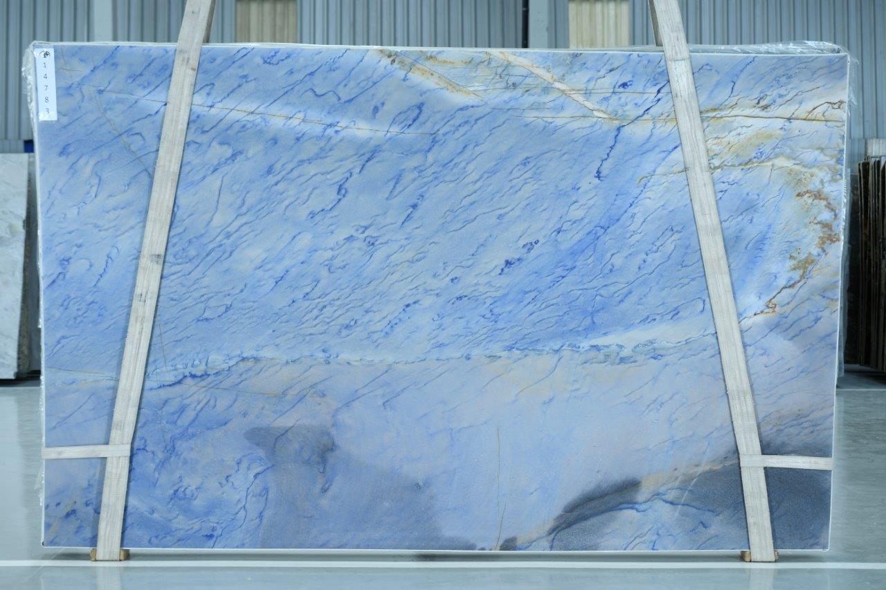 Azul Macaubas Quartzite Slab Hawaii Stone Imports