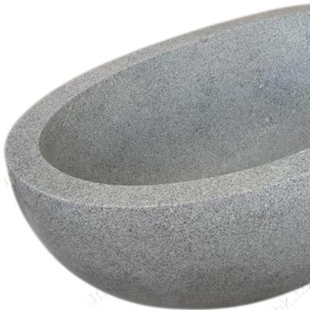 CRYSTAL LIGHT Granite Honed Oval Bathtub