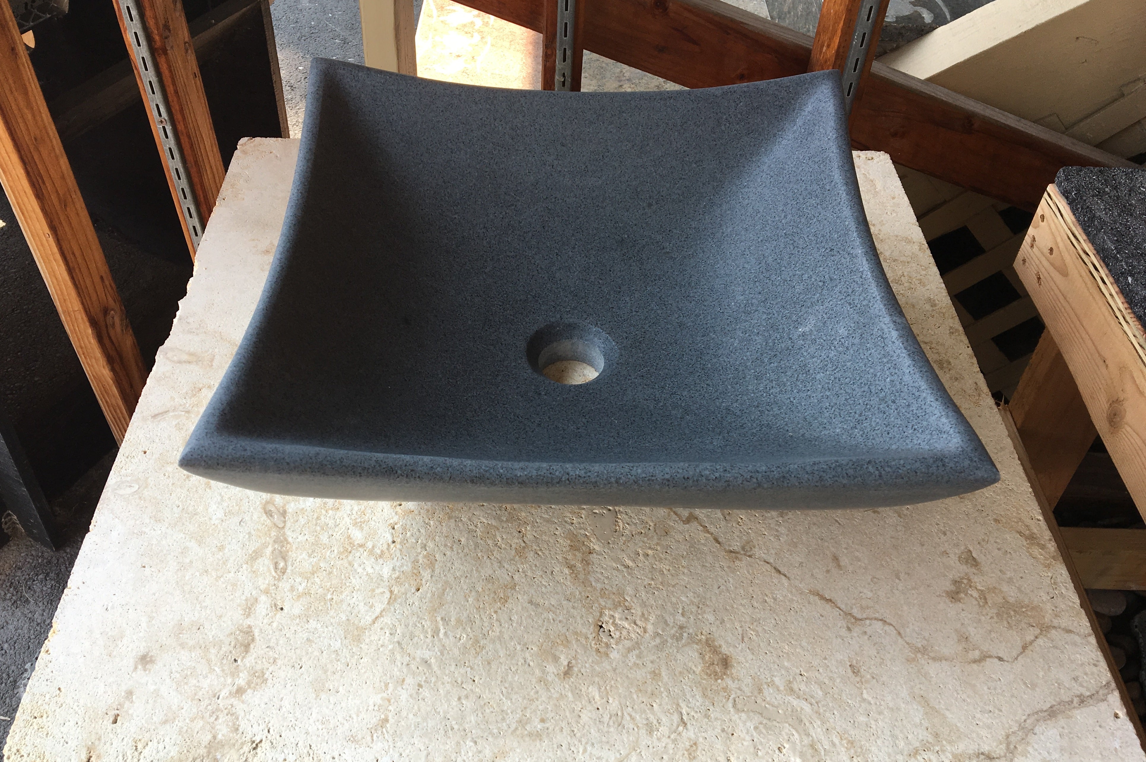 DARK GREY Granite Honed Vela Sink