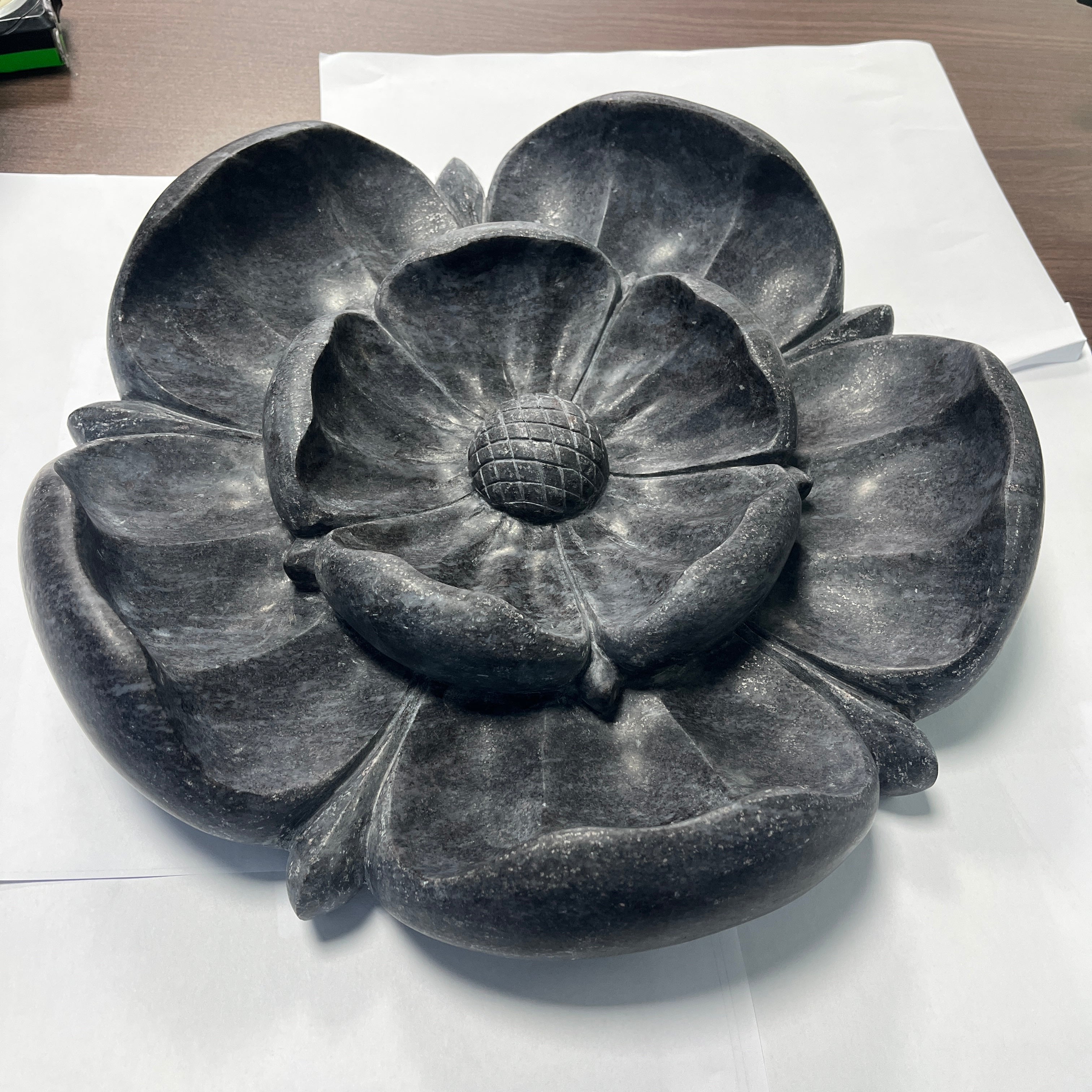 MIDNIGHT BAHAMA FLOWER Granite Decor 3D