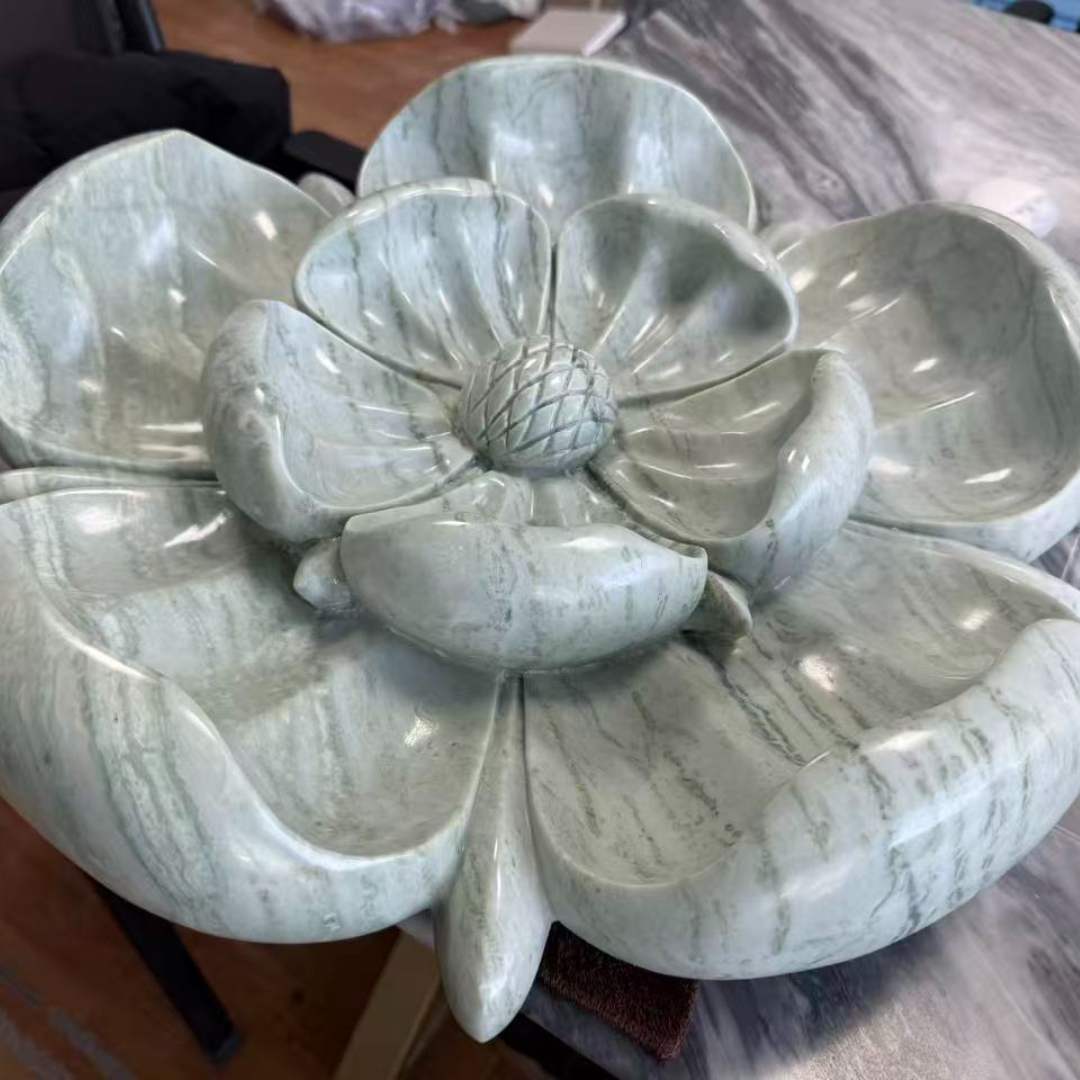 JADE FLOWER Marble Decor 3D