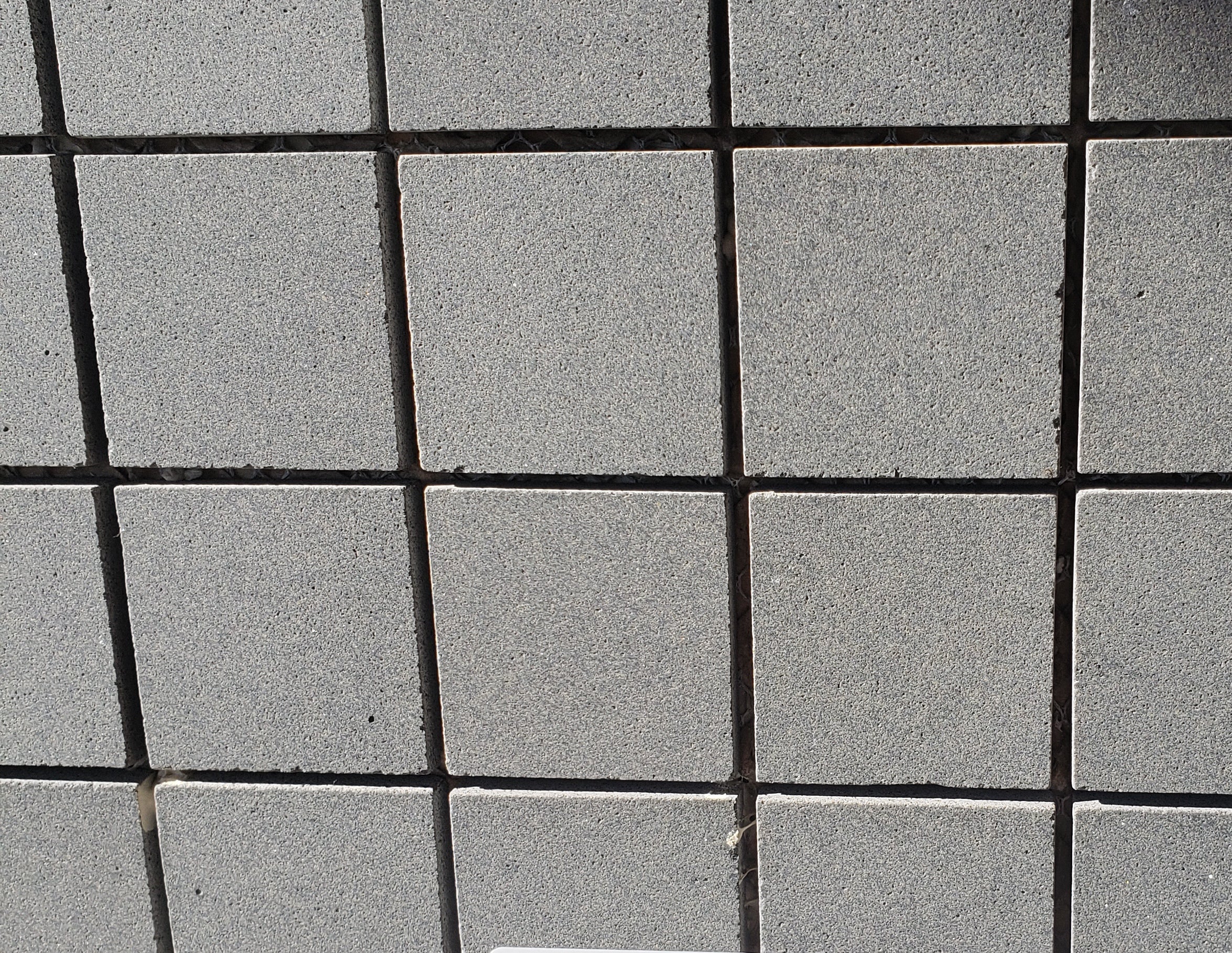 SOLID LAVA GREY Classic Squares 2"x2" on mesh 12"x12" Honed Mosaic - Havai'iano