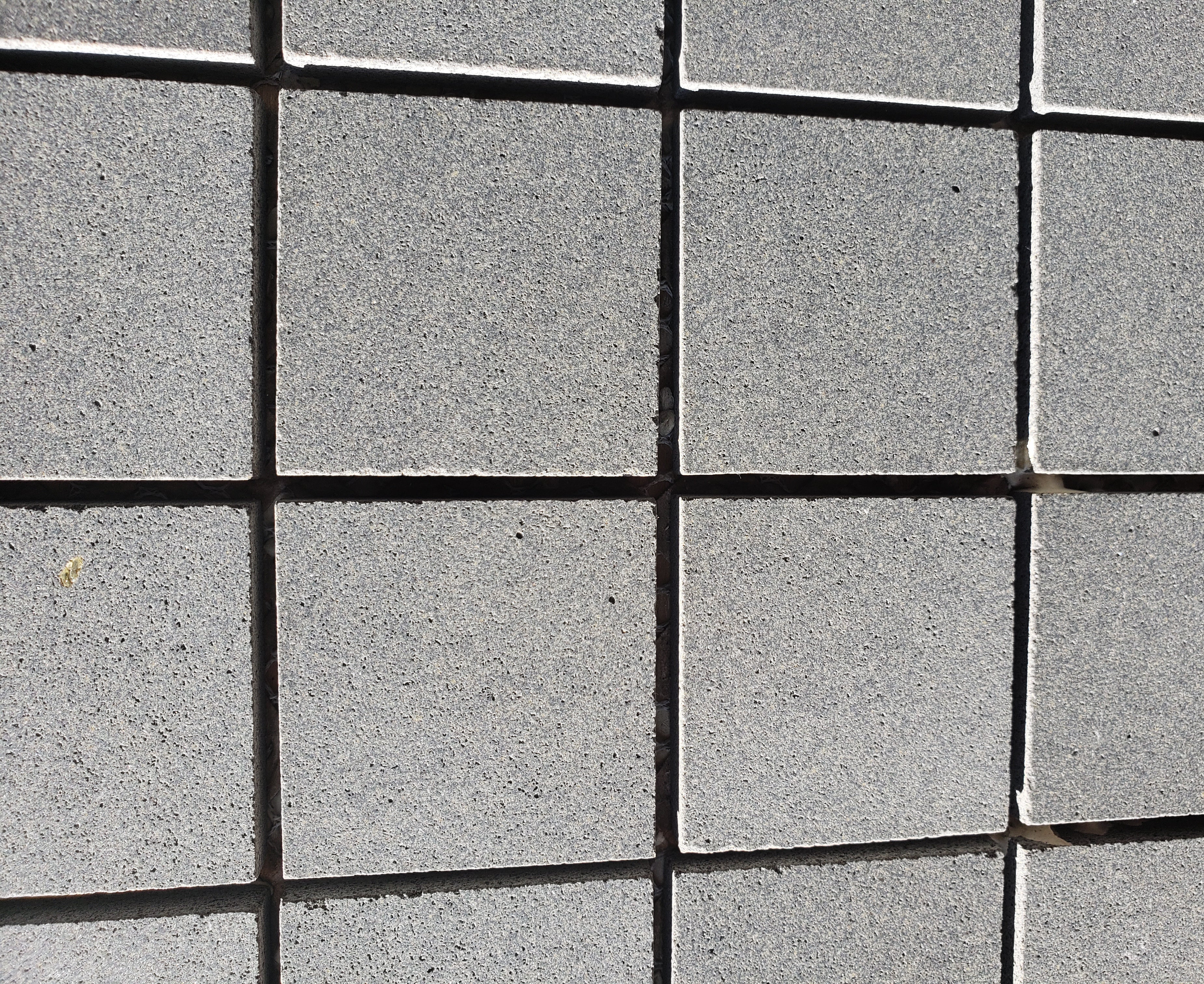 SOLID LAVA GREY Classic Squares 2"x2" on mesh 12"x12" Honed Mosaic - Havai'iano