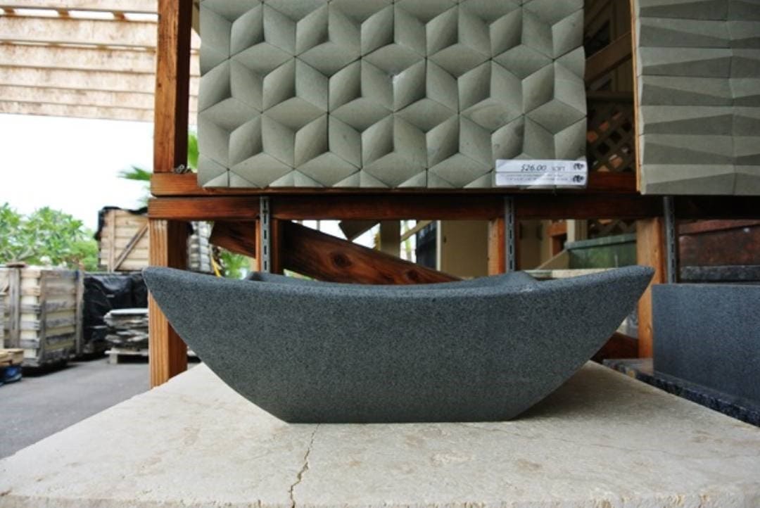 Dark Grey Granite Sink Hawaii Stone Imports