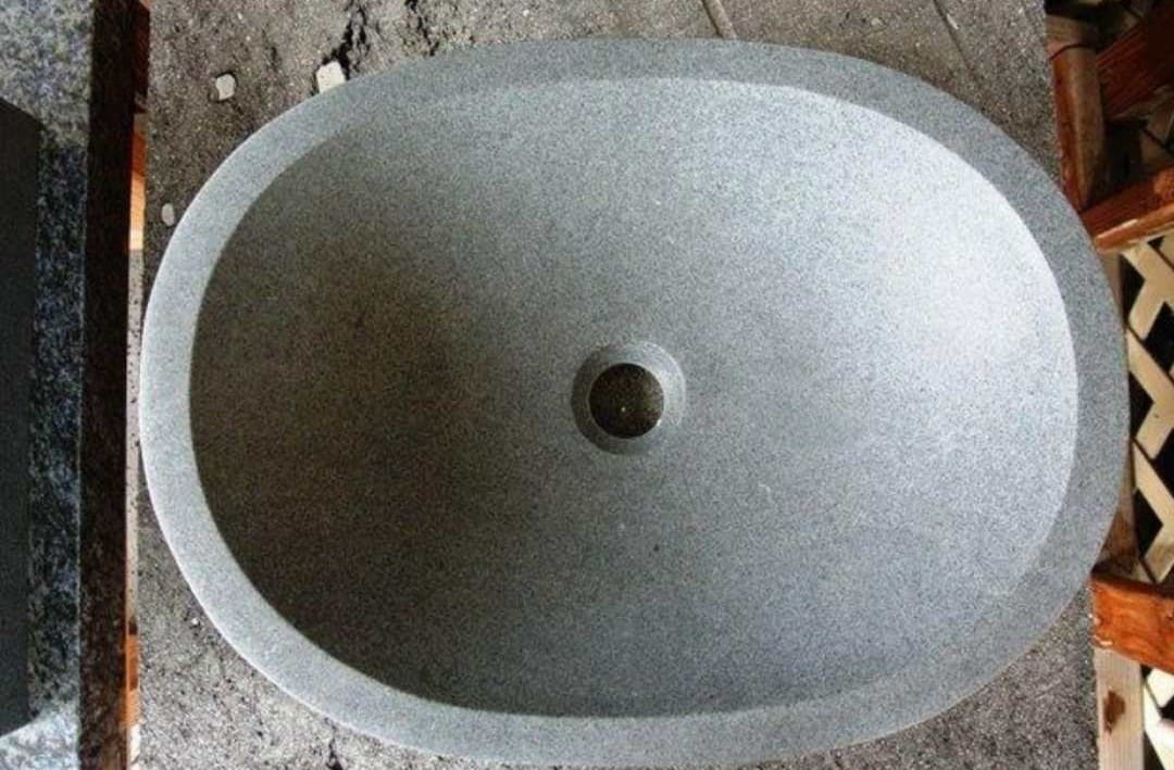 Dark Grey Granite Sink Hawaii Stone Imports