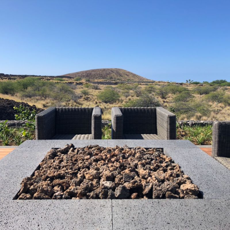 Puka Lava Grey Basalt Fire Pit Hawaii Stone Imports