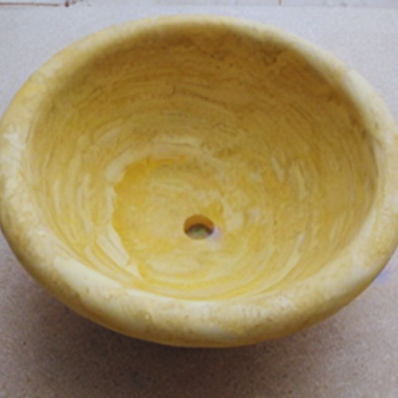 GOLD Round with Rim Honed-filled Sink