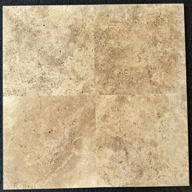 Dark Walnut Travertine Tile Hawaii Stone Imports