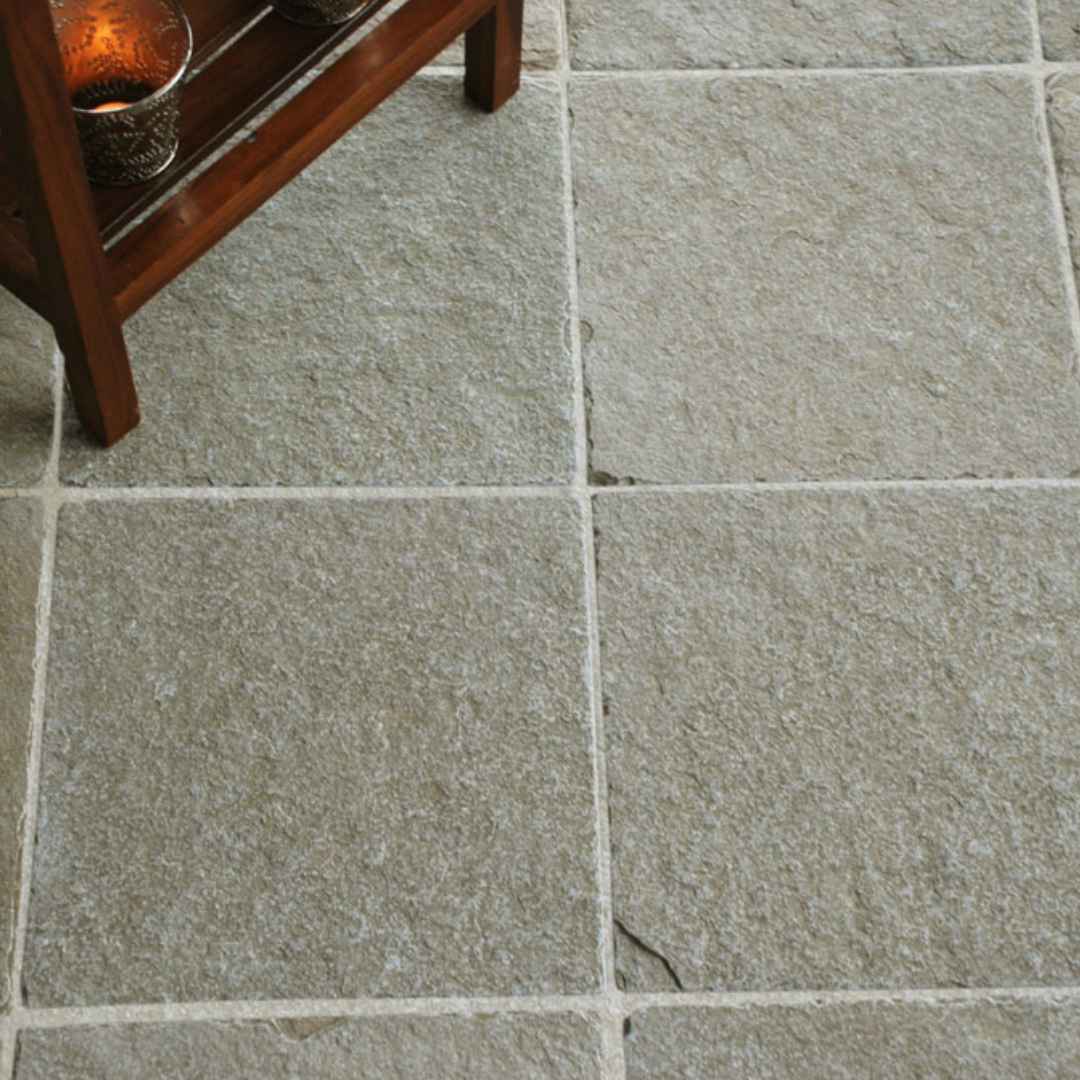 LIME YELLOW Limestone Distressed Tile