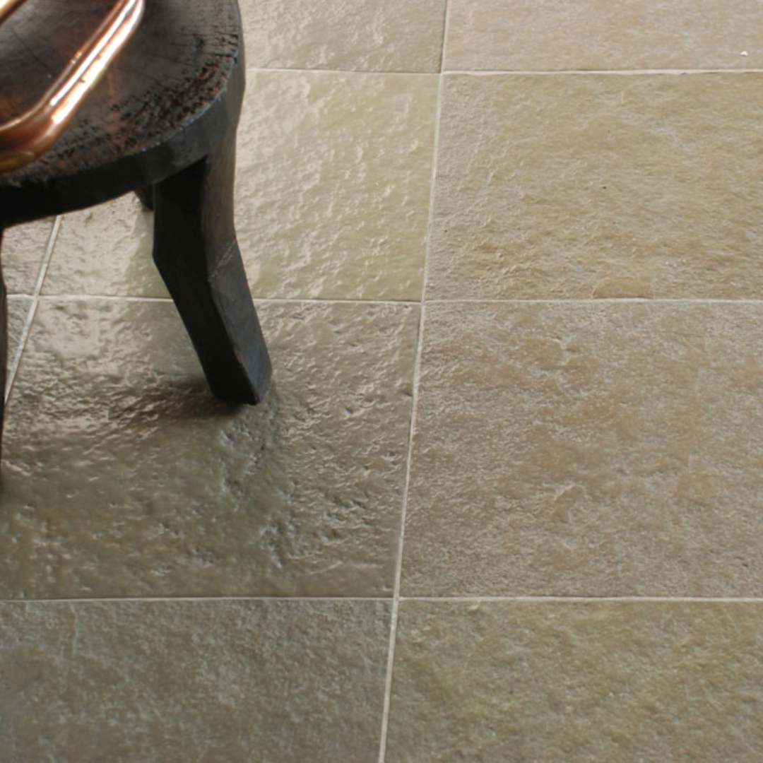 LIME YELLOW Limestone Velvet Tile