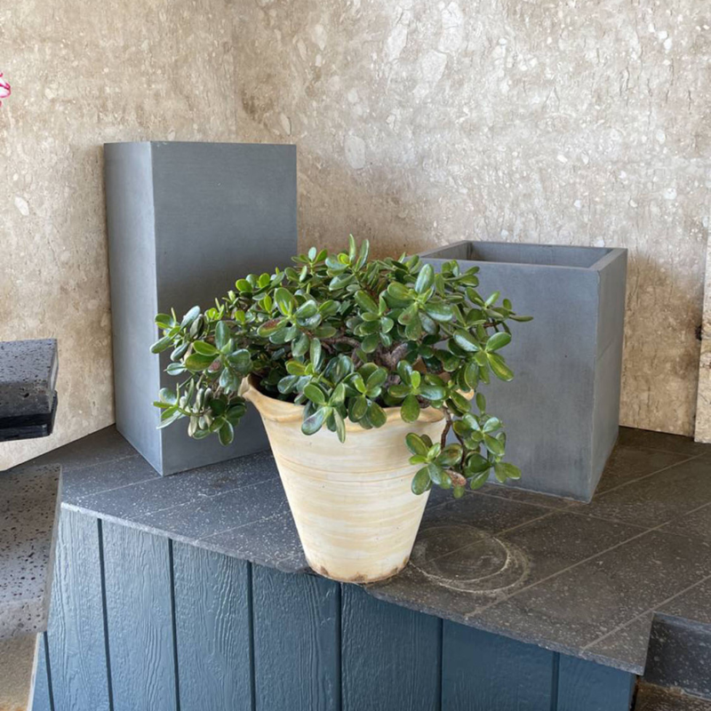SOLID LAVA GREY Brushed Planter (TALL)