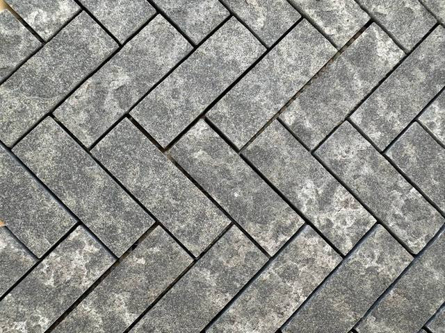 Solid Lava Grey Basalt Mosaic Hawaii Stone Imports