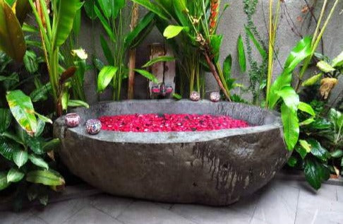 GREY GRANITE Natural hand carved made Bathtub