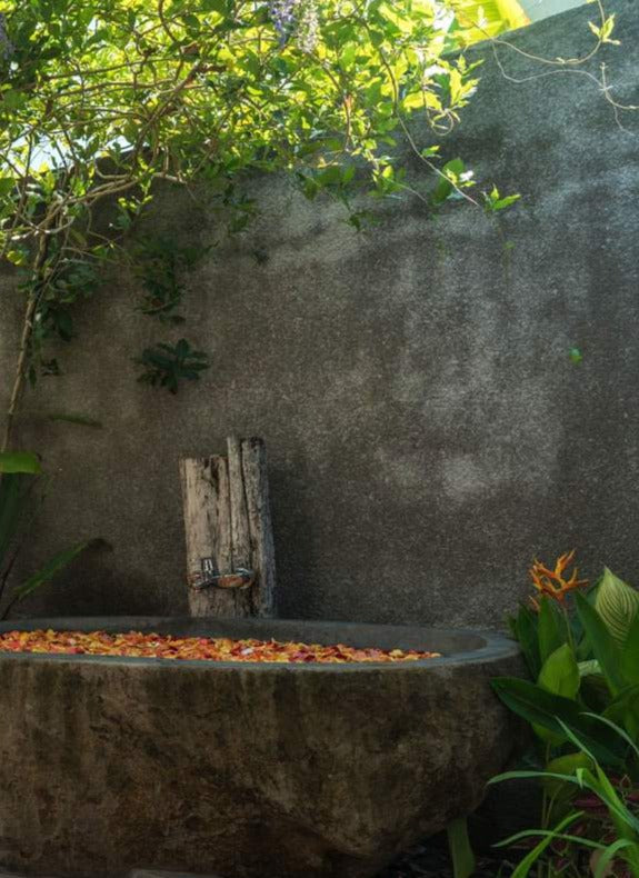 GREY GRANITE Natural hand carved made Bathtub