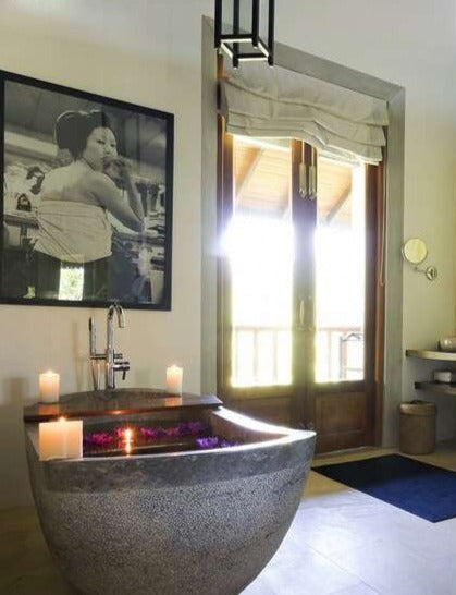 KRAKATOA Basalt Oval Bathtub