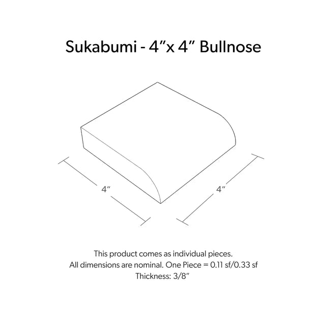 SUKABUMI SELECT, BULLNOSE 4x4 Honed