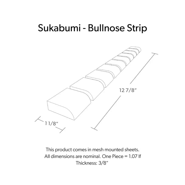 SUKABUMI SELECT, BULLNOSE STRIP Honed