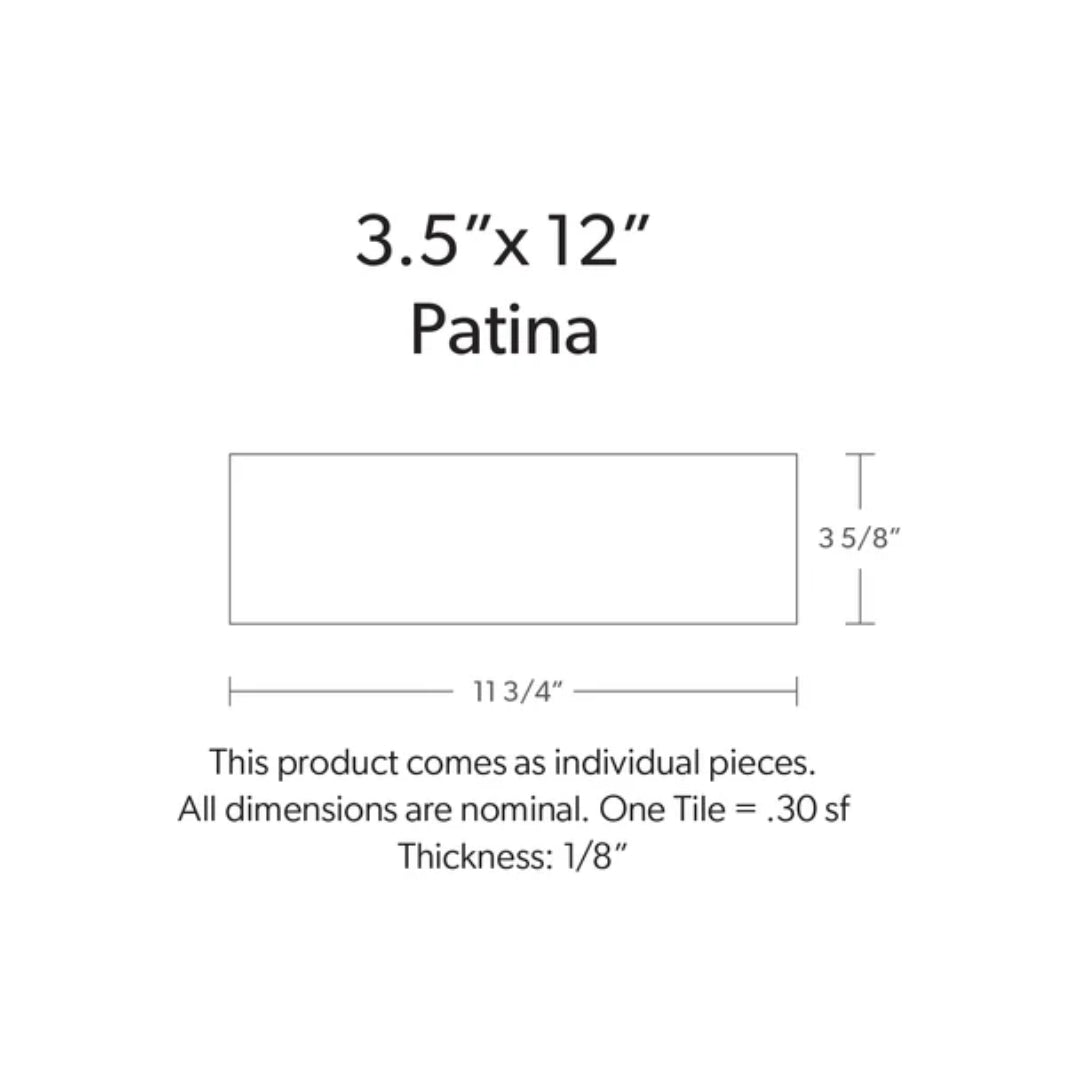 SUBLIME, PATINA 12x3.5