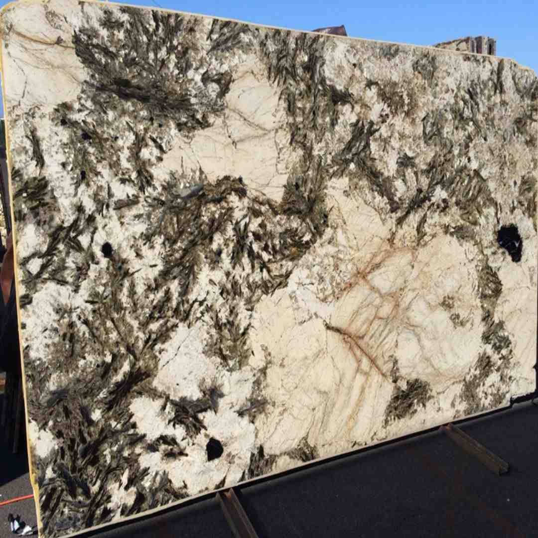 Black Crystal Granite Slab Hawaii Stone Imports