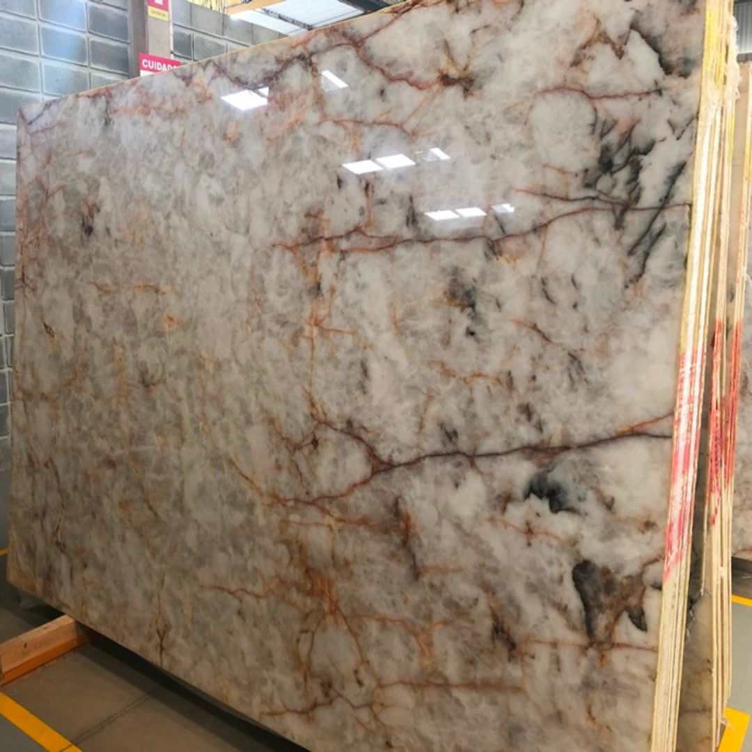 Cristalo Quartzite Slab Hawaii Stone Imports