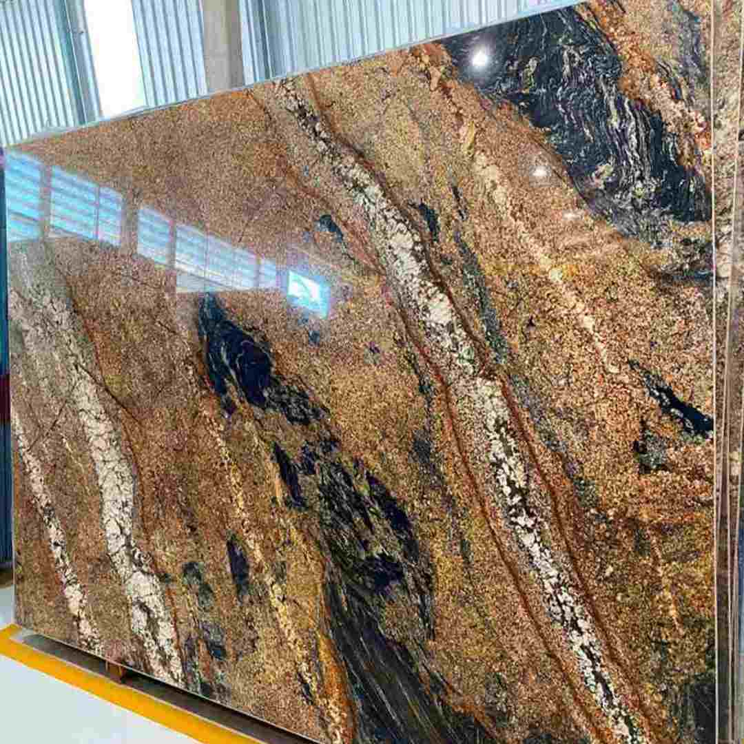 Magma Gold Granite Slab Hawaii Stone Imports
