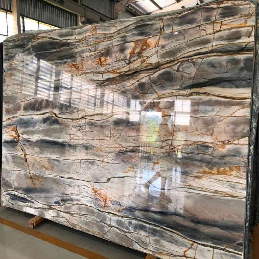 Michelangelo Quartzite Slab Hawaii Stone Imports