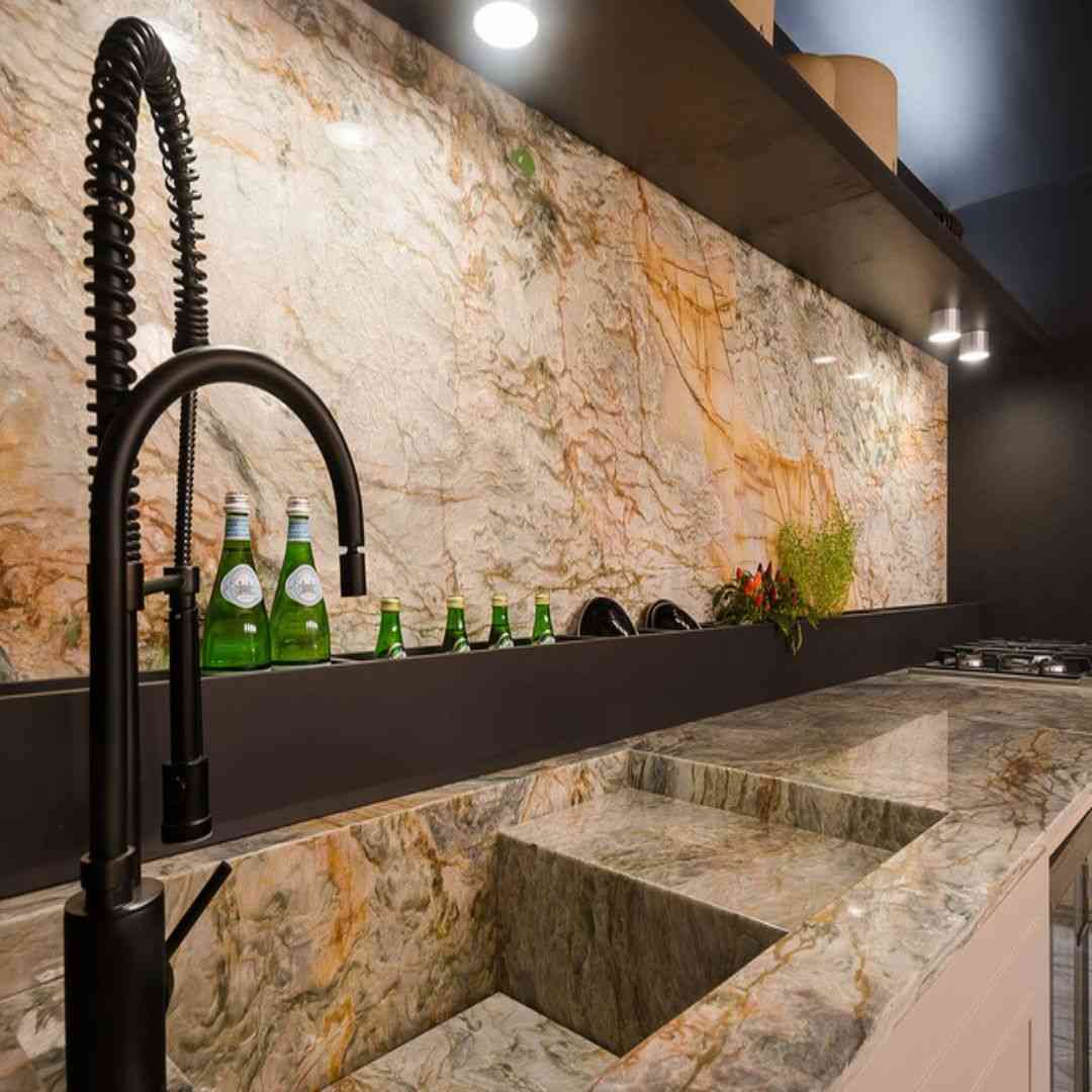 Michelangelo Quartzite Slab Hawaii Stone Imports