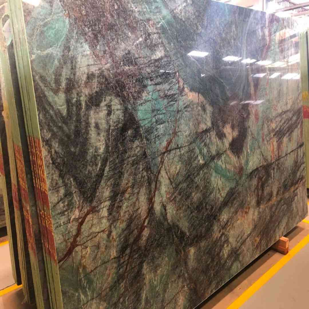 Paradise Blue Quartzite Slab Hawaii Stone Imports