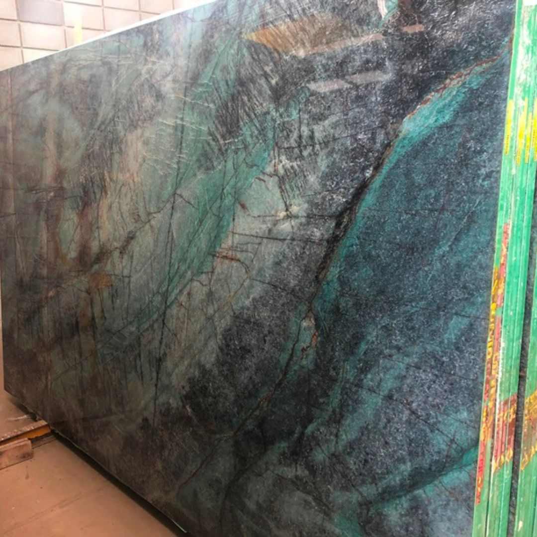 Paradise Blue Quartzite Slab Hawaii Stone Imports