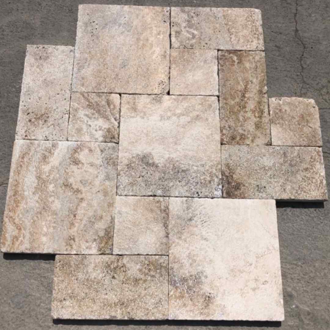 Albertino Beige CC Travertine Paver Hawaii Stone Imports