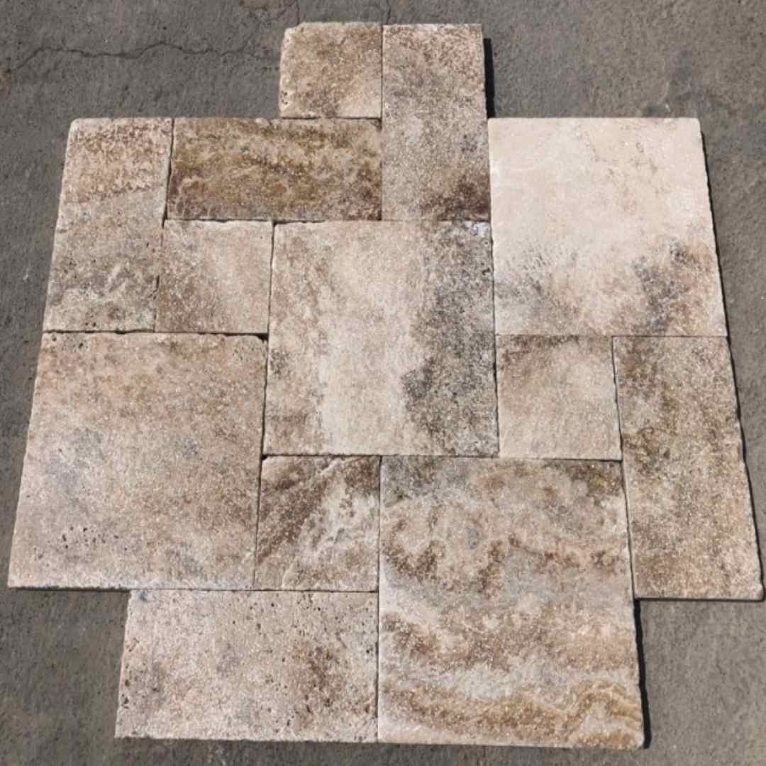 Albertino Beige CC Travertine Paver Hawaii Stone Imports
