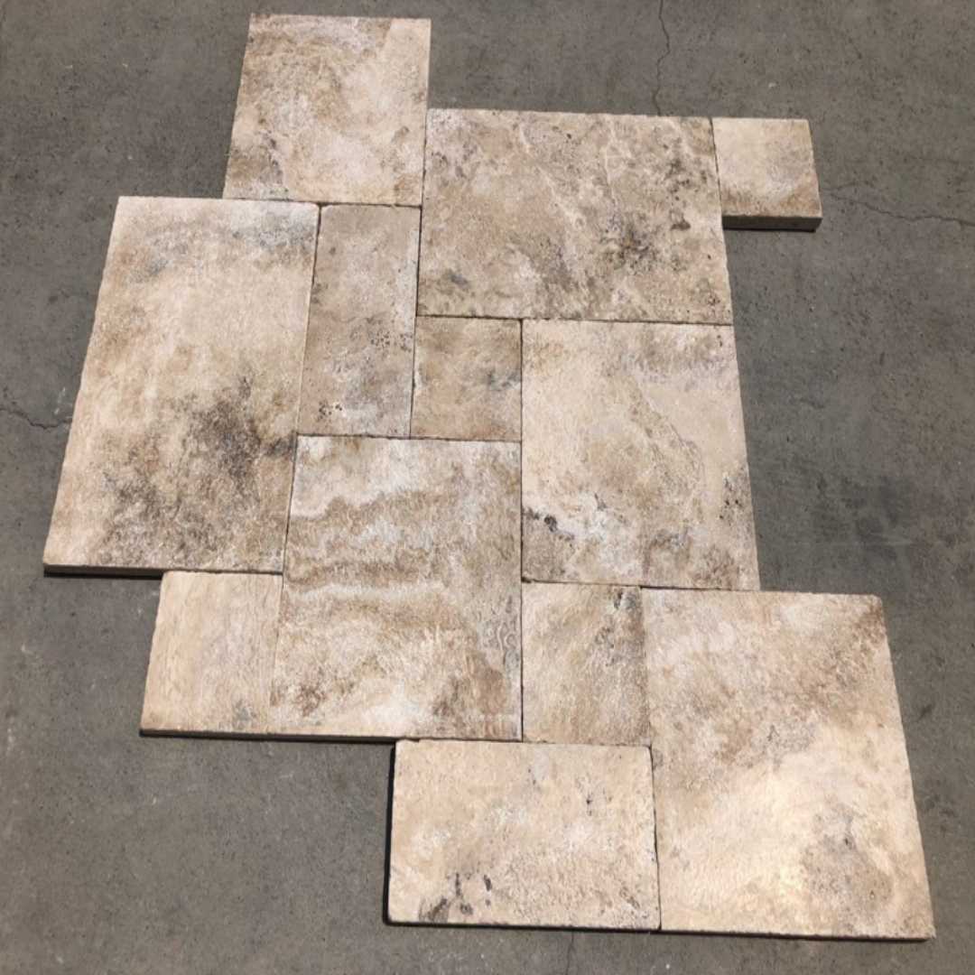 Albertino Beige CC Travertine Paver Hawaii Stone Imports