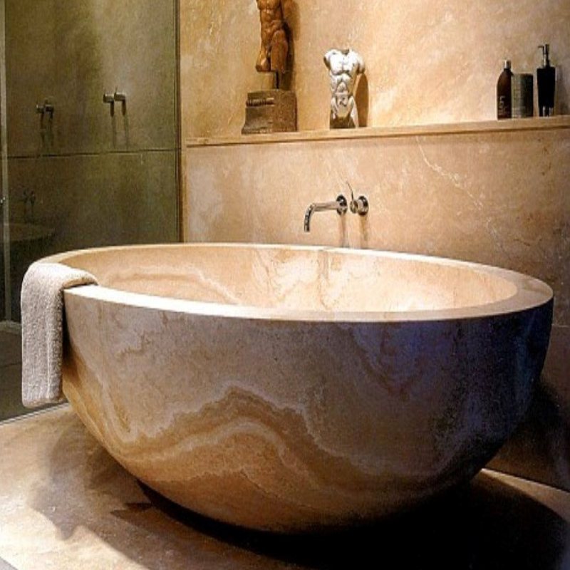 Antico Classico Travertine Bathtub Hawaii Stone Imports