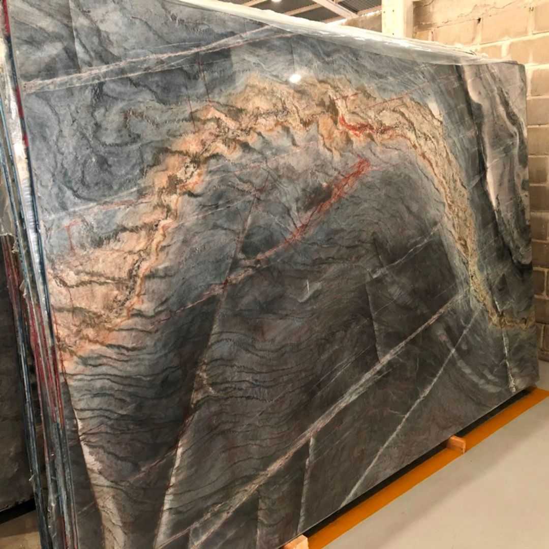 Cobra Silver Quartzite Slab Hawaii Stone Imports