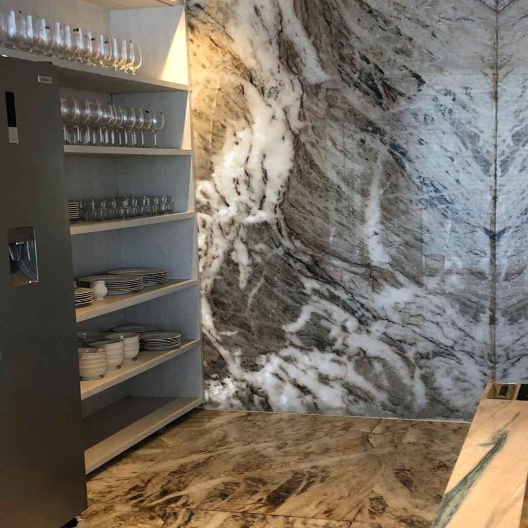 Vecchia Pearl Quartzite Slab Hawaii Stone Imports