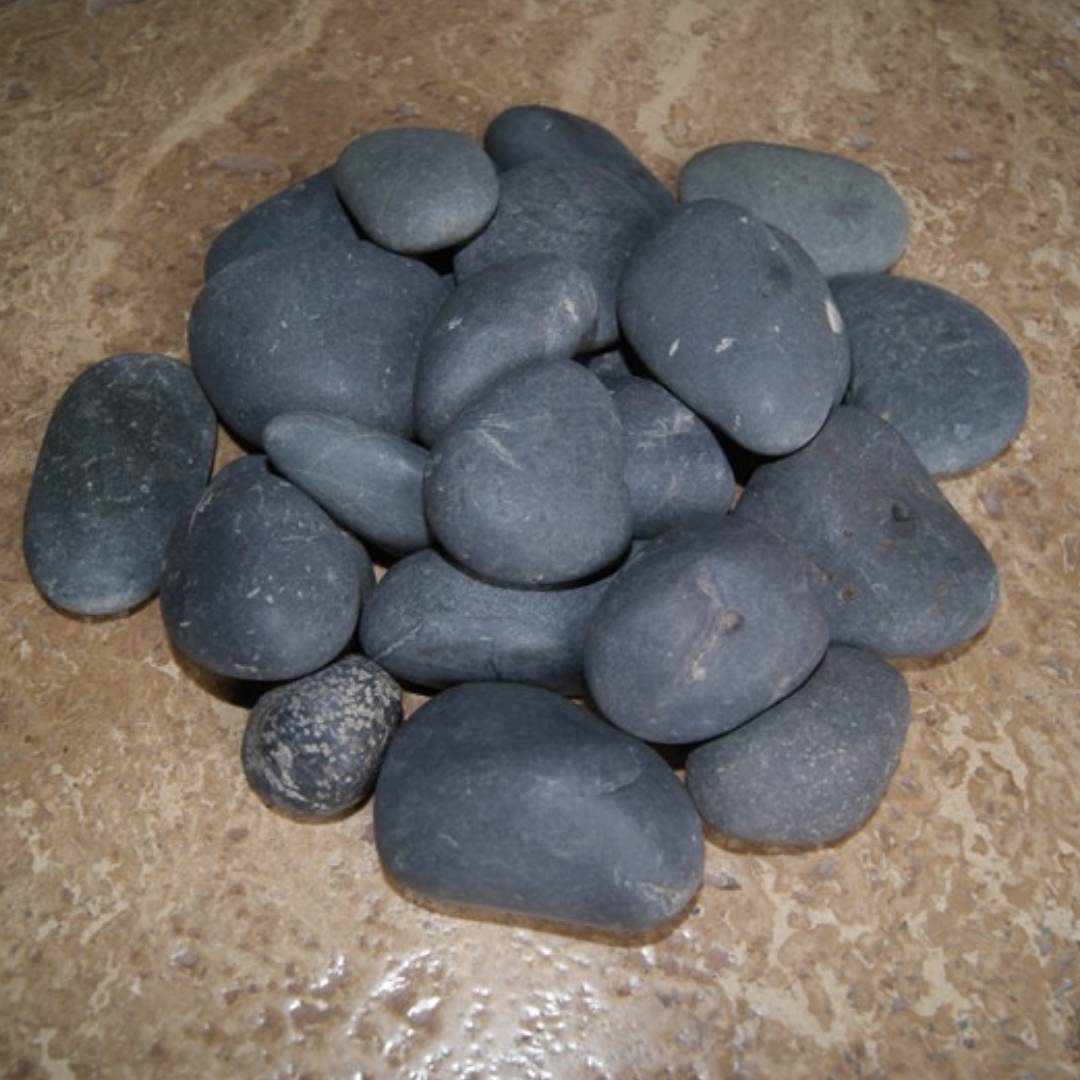 Medan Charcoal Garden Pebble Hawaii Stone Imports