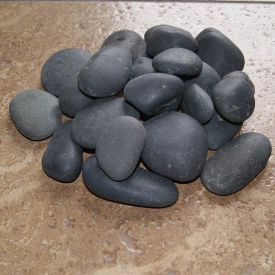 Medan Charcoal Garden Pebble Hawaii Stone Imports