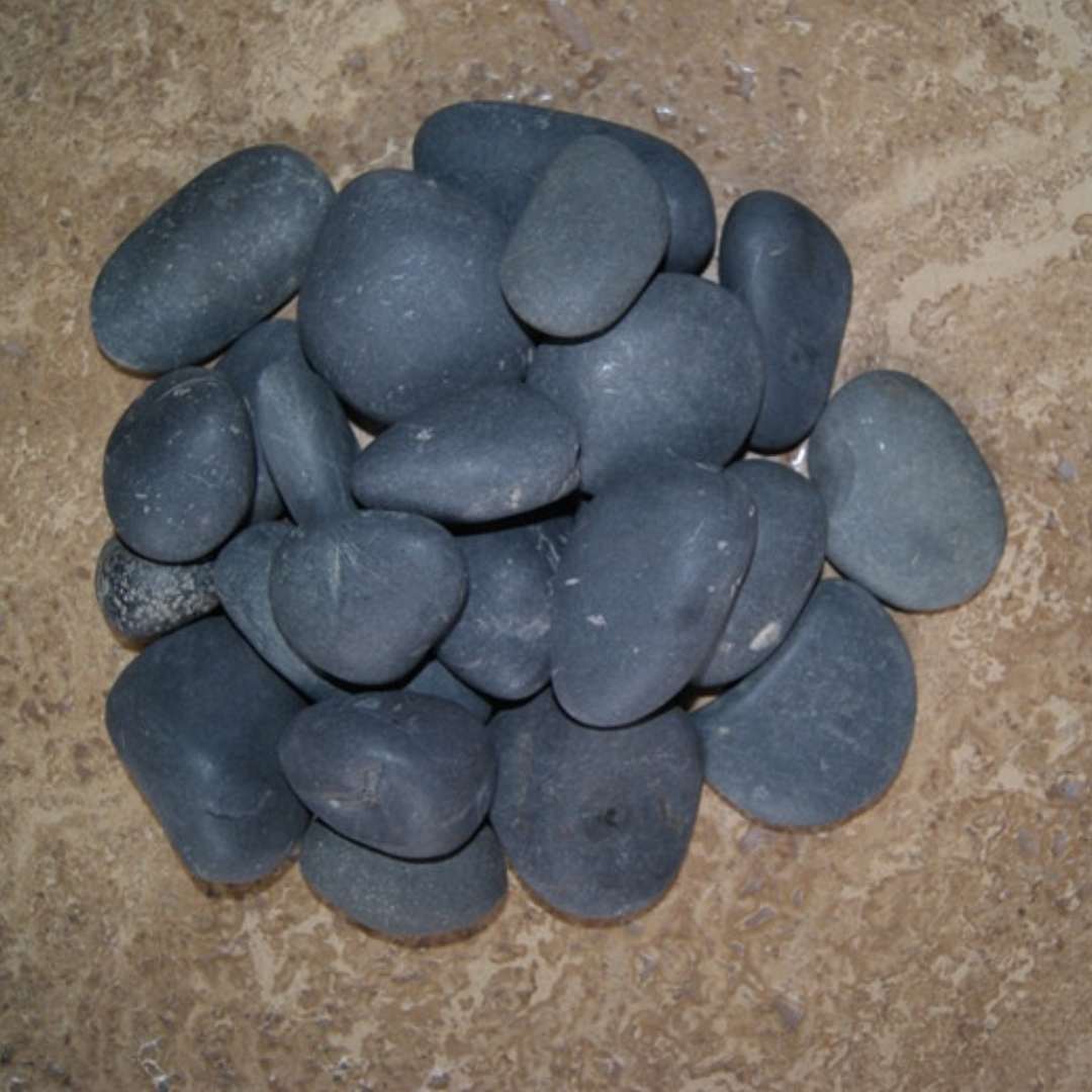 Medan Charcoal Garden Pebble Hawaii Stone Imports