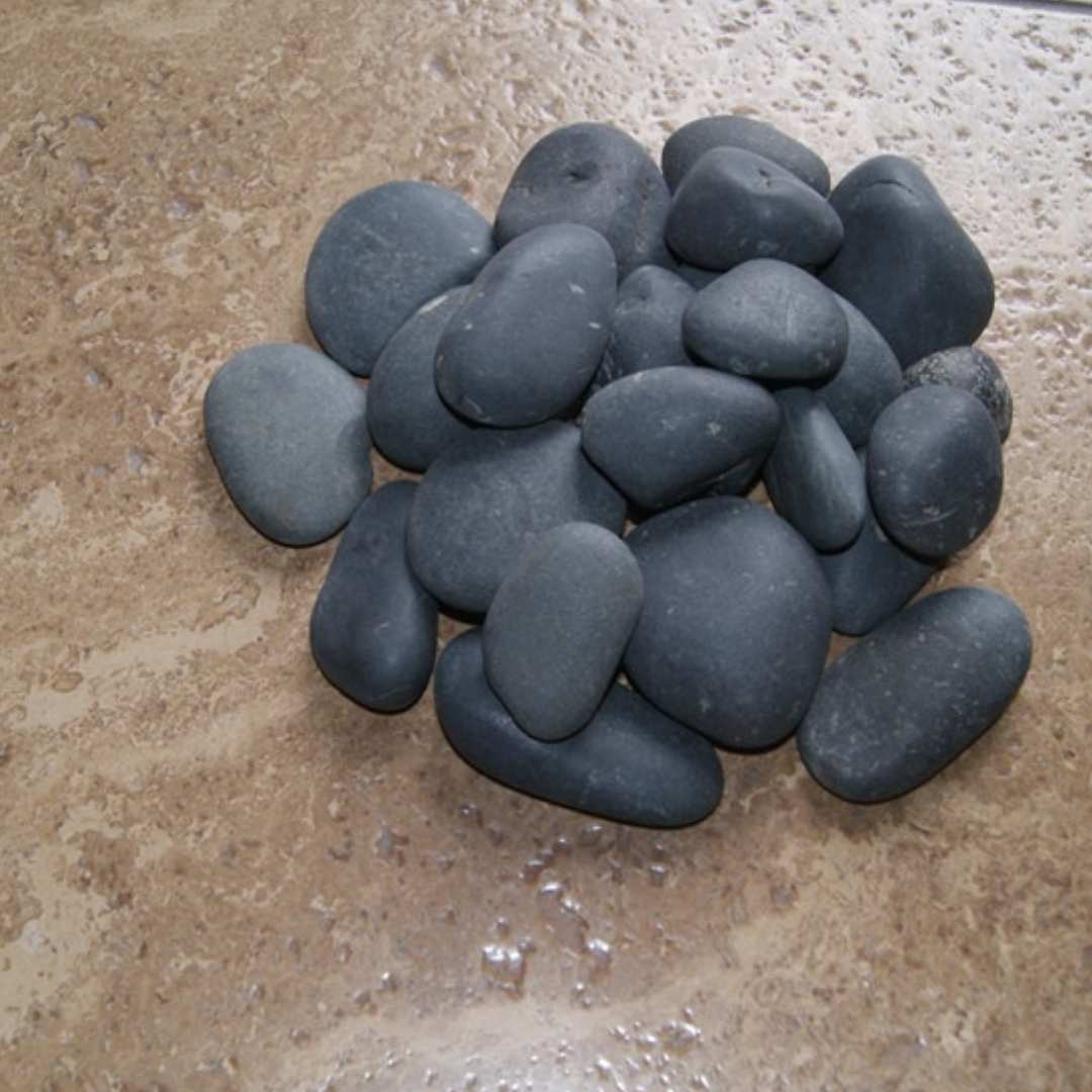 Medan Charcoal Garden Pebble Hawaii Stone Imports