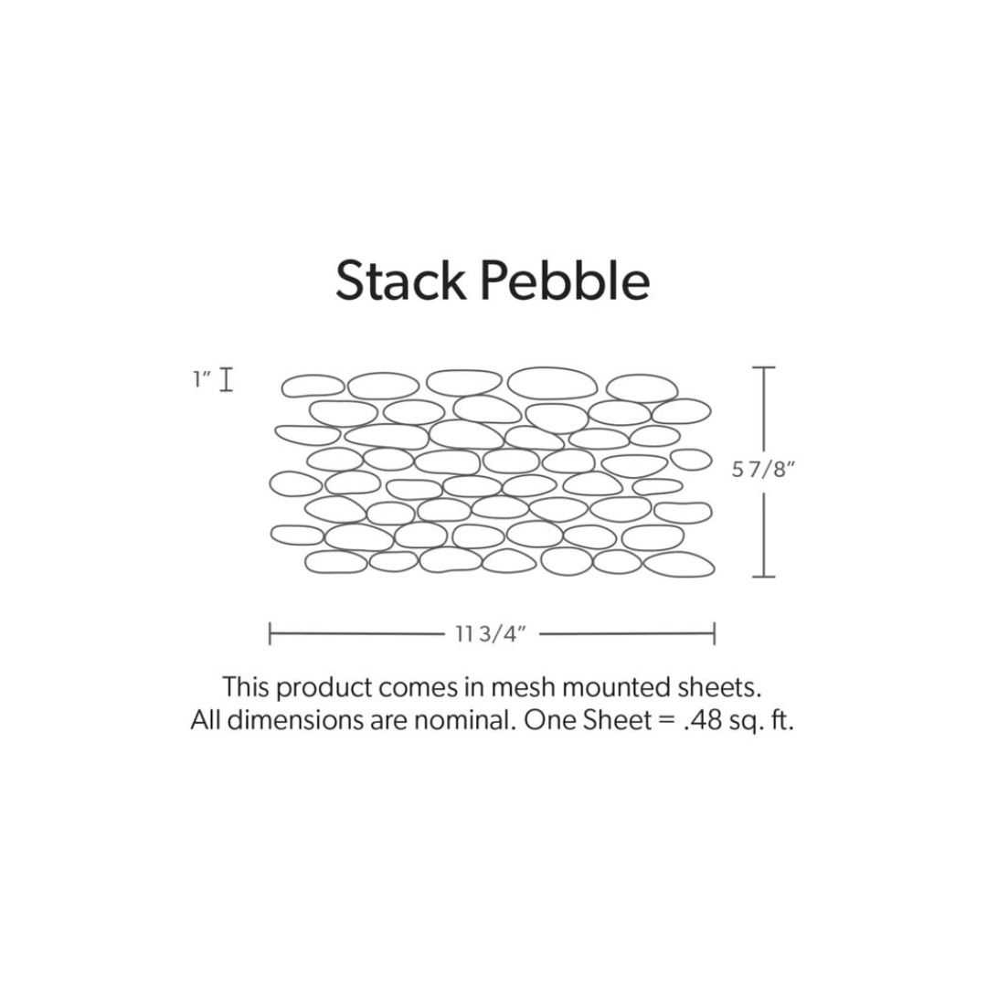 MEDAN CHARCOAL, STACKED PEBBLE