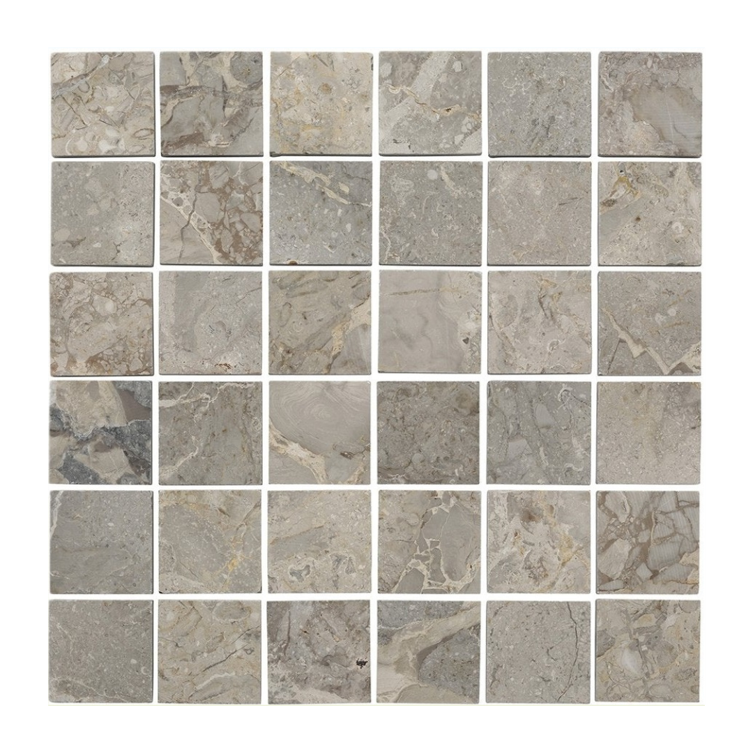mosaic-marble-volcano-grey-classic-II-square-0047-hawaii-stone-imports