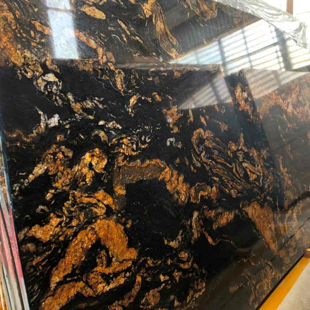 Golden Fusion Granite Slab Hawaii Stone Imports