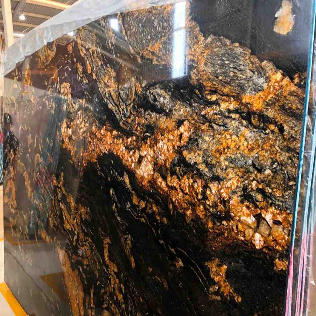 Golden Fusion Granite Slab Hawaii Stone Imports