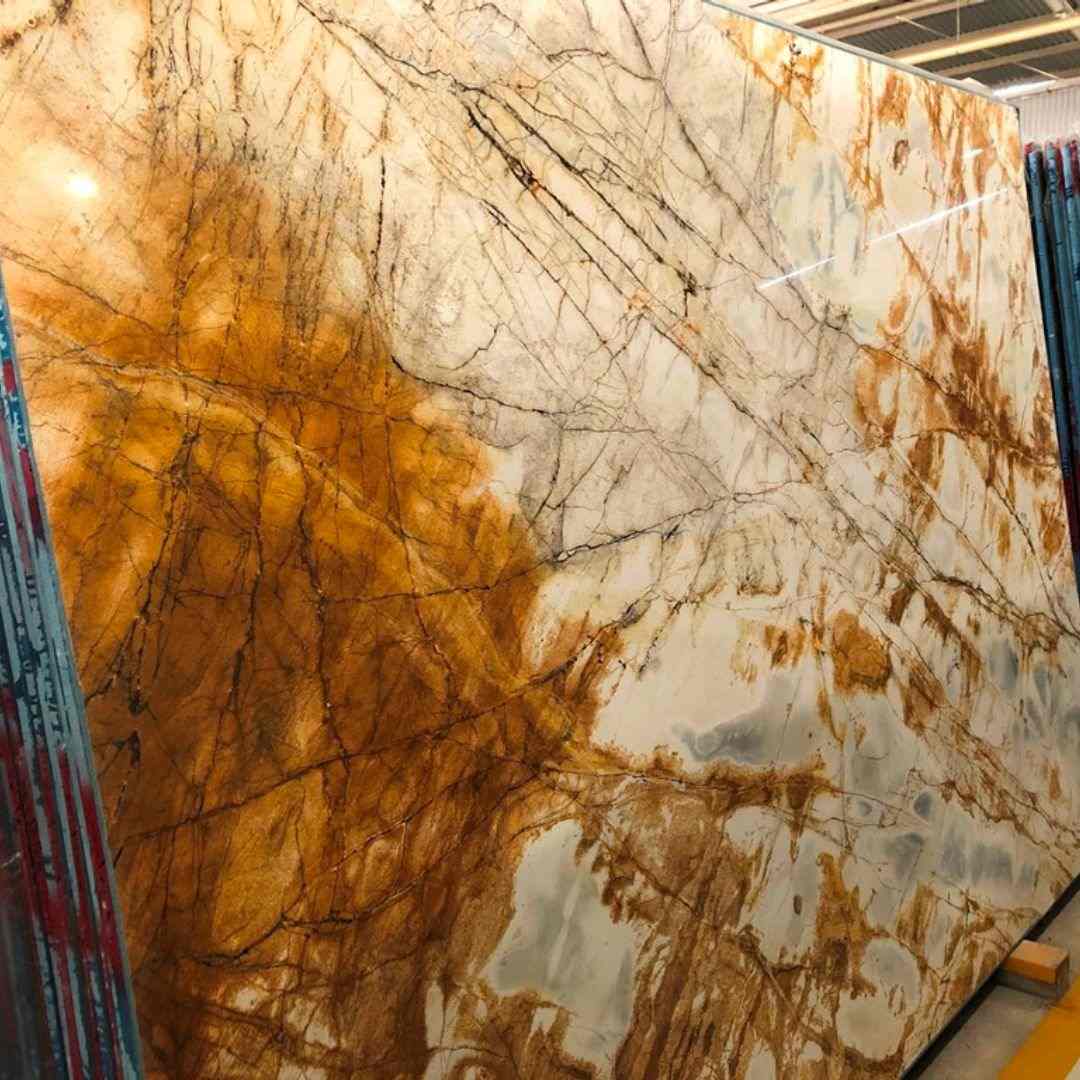 Rusty Sun Quartzite Slab Hawaii Stone Imports